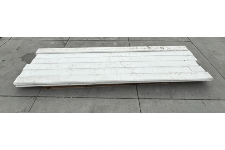 Blokhutprofiel wit - 9 stuks 3x19x500 cm, 20 stuks 3x19x400 cm - totaal 29 stuks in 1 koop - SALE01726