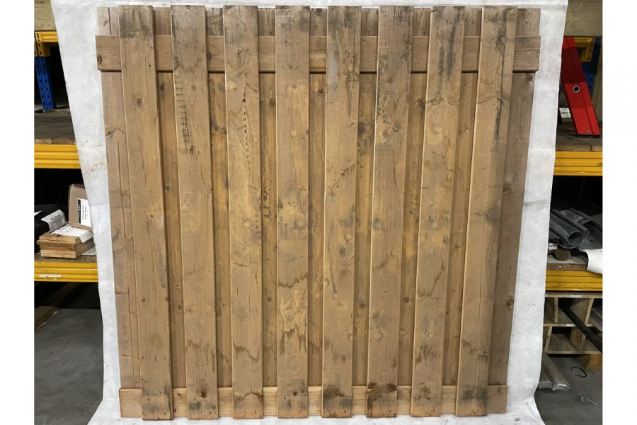 1 stuk beschikbaar: Tuinscherm Tanger 180x180 cm - waterschade, verkleurd - SALE02065