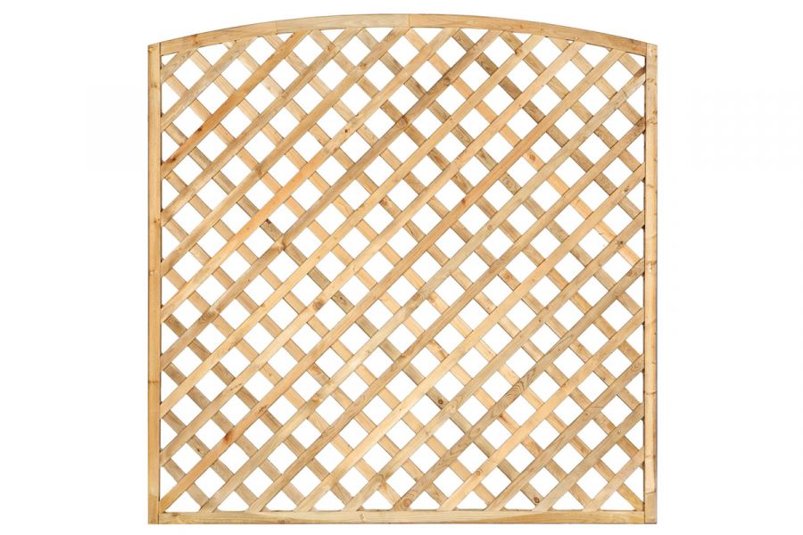 Trellis diagonaal met tooglijst 180x180 cm