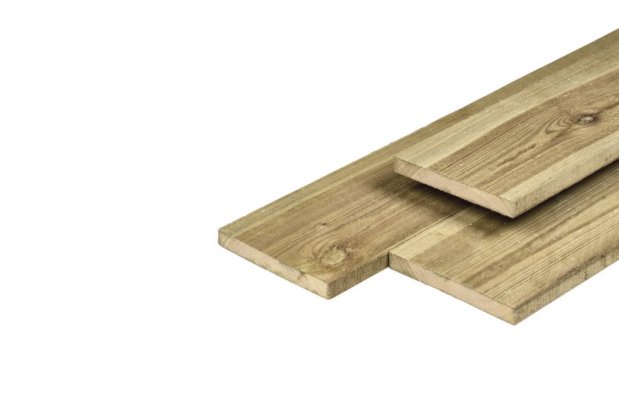 Schuttingplank geïmpregneerd grenen 1,6x14x360 cm