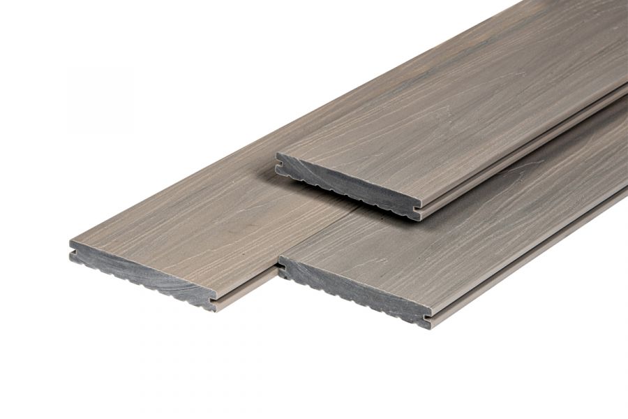 Vlonderplank Supreme massief composiet 2x14x400 cm - Smoke Grey