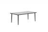 Perth dining tafel 180x100 cm - carbon black / dark grey