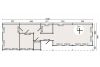 Blokhut Castlecomer 1640x490 cm Plattegrond