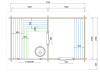 Saunahuis Jakobstad 372x208 cm - 70 mm