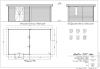 Blokhut/Tuinhuis Bunnik 600x350 cm - Plattegrond