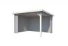 Blokhut Lara 380x275 cm - Platinum Grey-Wit gecoat secondary