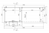 Actieblokhut Pluto 300x250 cm + luifel 350 cm - donkergrijs geverfd - incl. EPDM, daktrimmen en funderingsbalken - Wommelgem