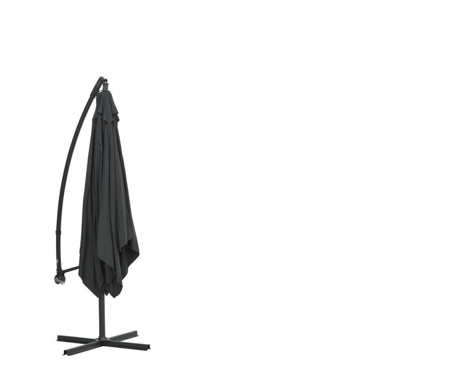 Corfu parasol - 250x250 cm - carbon black - dark grey