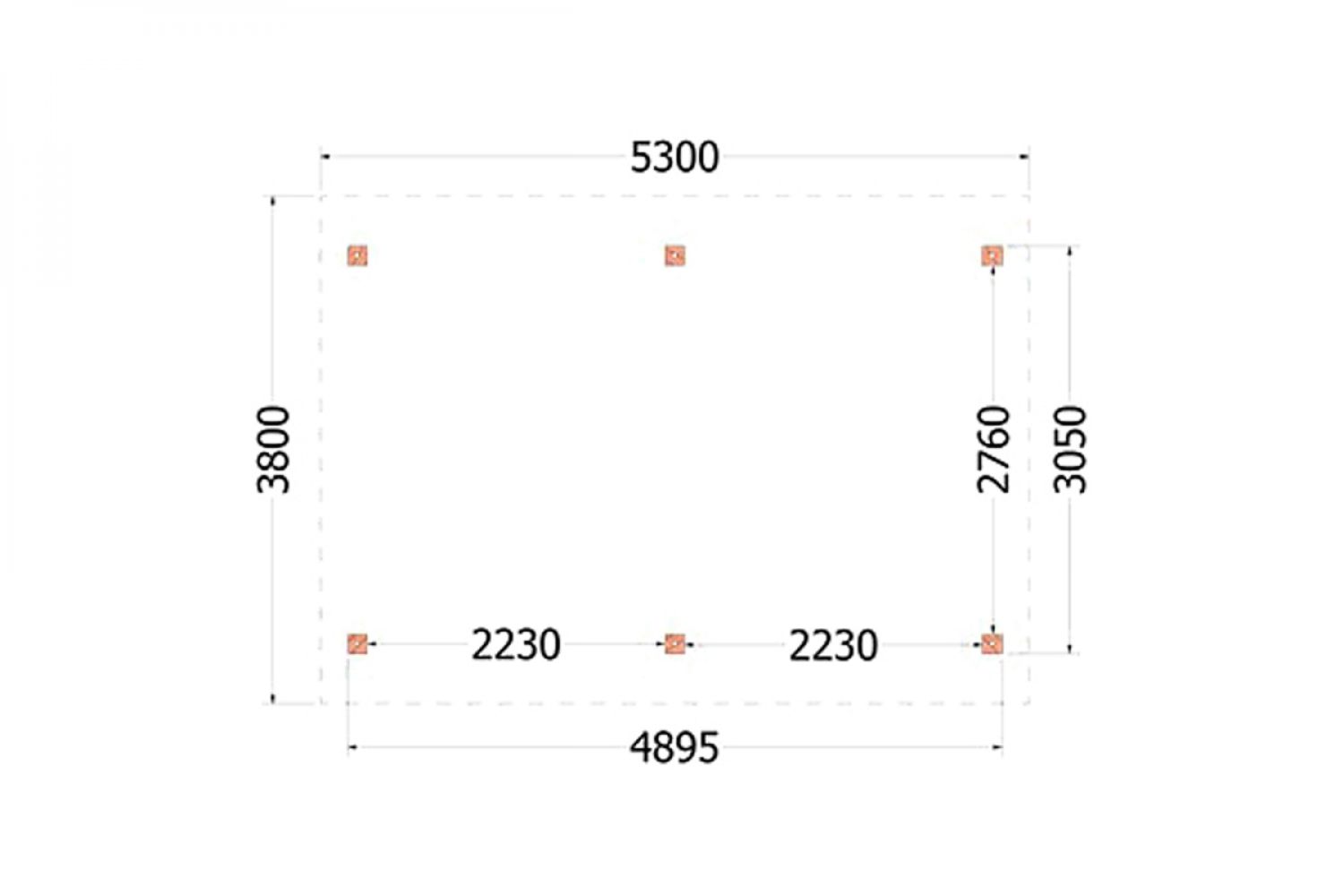 Kapschuur de Hoeve XL 530x380 cm