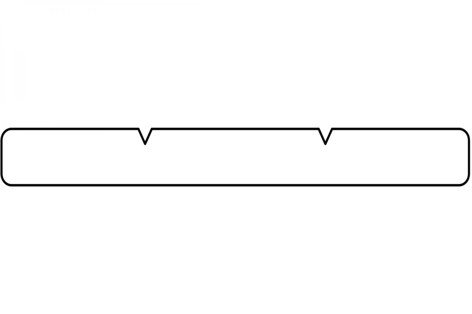 Schuttingplank Hardhout glad geschaafd voorzijde 2x V-groef 1,5x14x365 cm