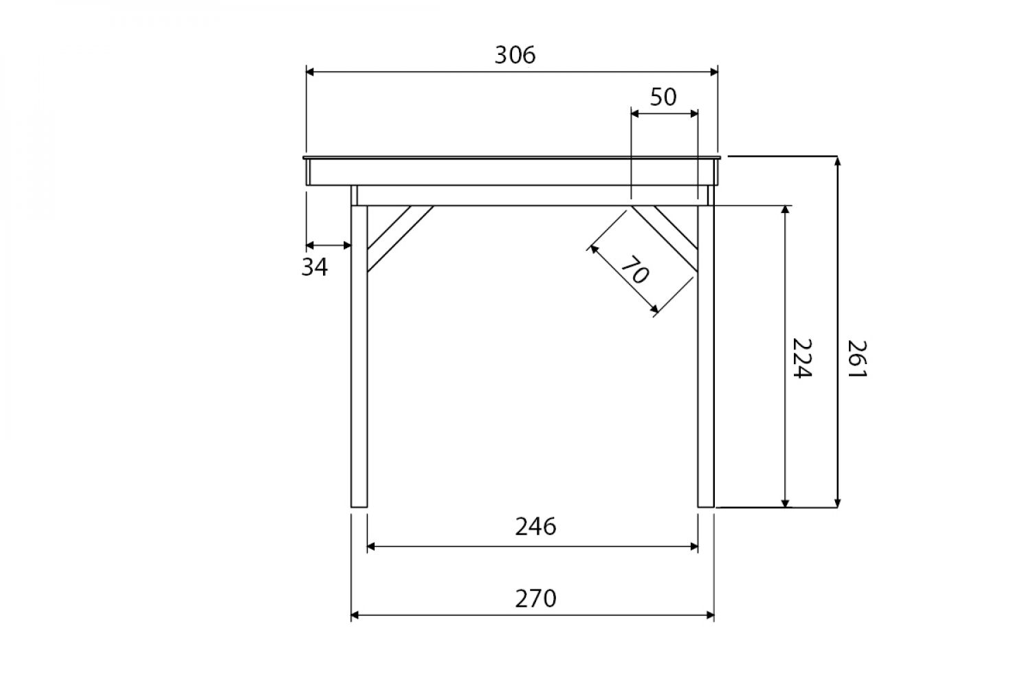 SUPERDEAL! Buitenverblijf GRANDIOSE Plat dak - 400x270 cm - excl. EPDM