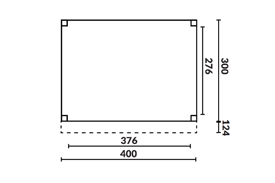 DHZ Kapschuur EASYLINE - 400x300 cm