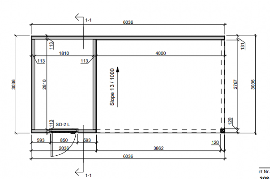 Poolhouse Trendy 200x300 cm + luifel 400 cm - exterieur zwart gecoat