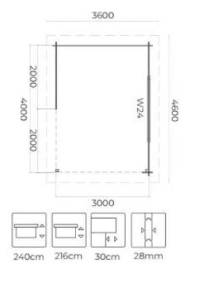 Overkapping Lintelo - Plattegrond