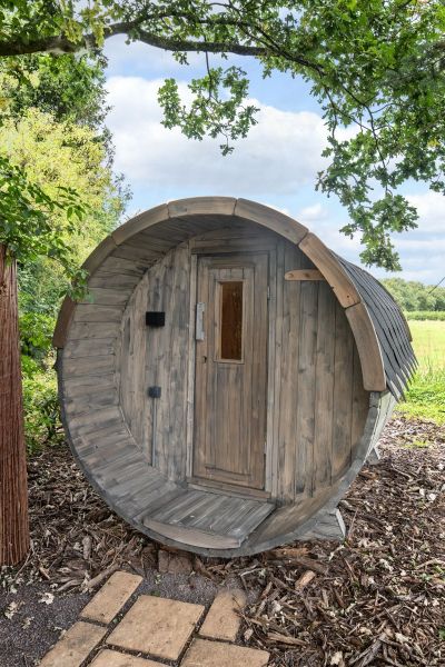 Barrelsauna Thermowood Ø190x250 cm