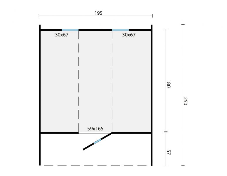 Barrelsauna Thermowood Ø190x250 cm