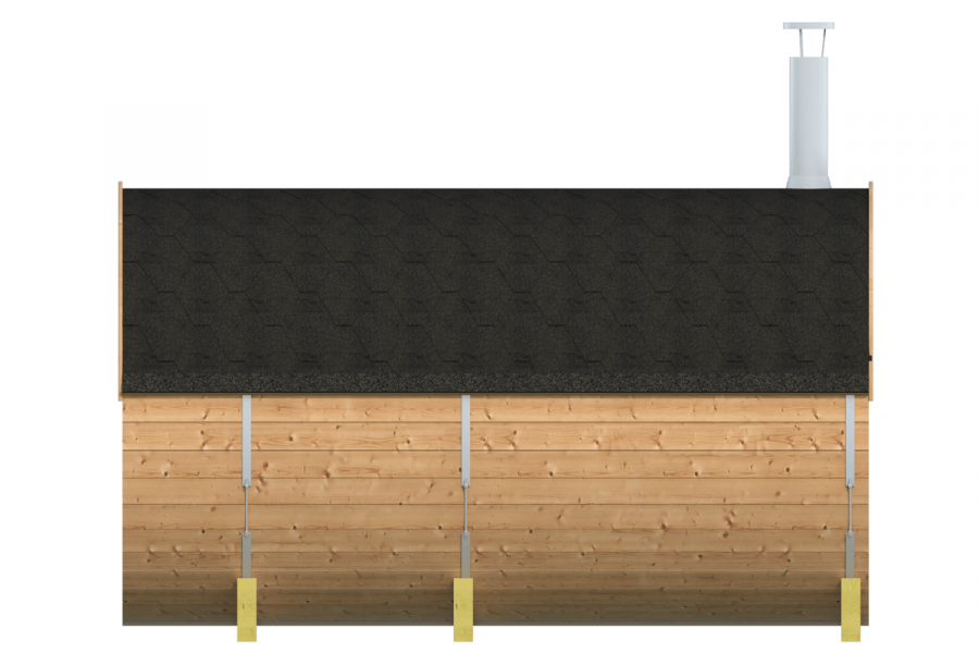 Barrelsauna Thermowood Ø215x350 cm