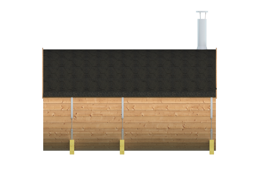 Barrelsauna Thermowood Ø215x350 cm