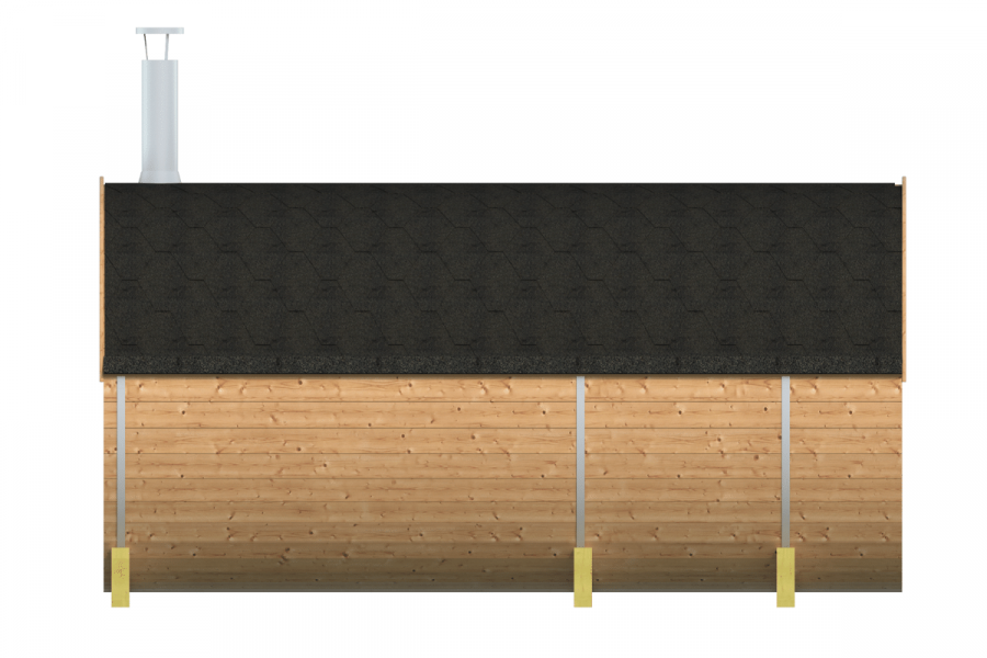 Barrelsauna Thermowood Ø215x400 cm