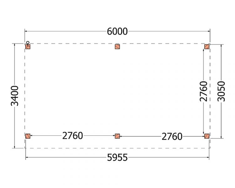 Overkapping Refter XL 600x340 cm