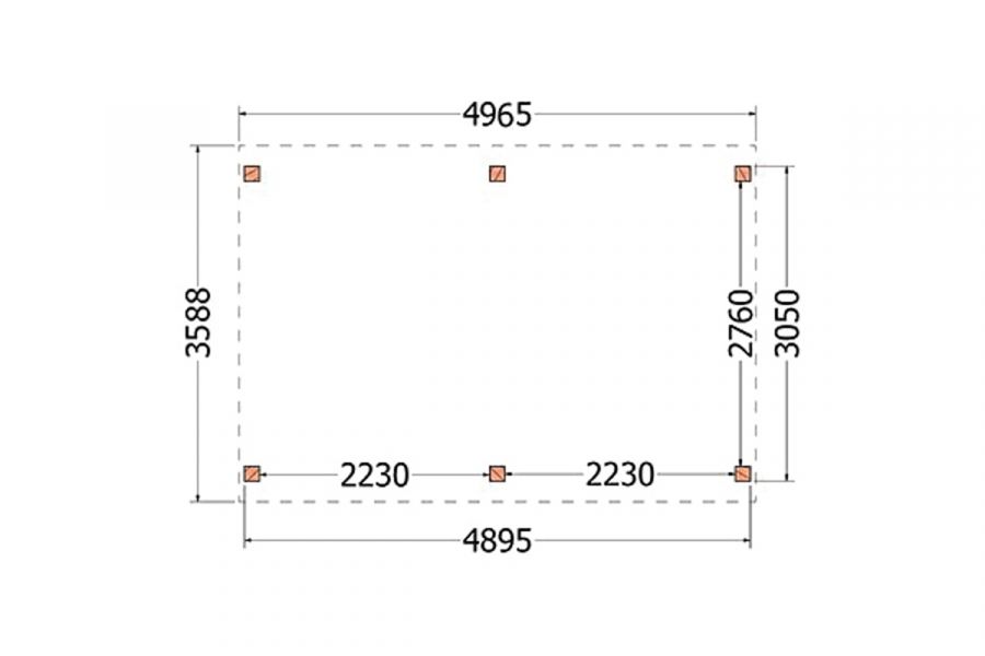 Kapschuur De Stee 500x360 cm