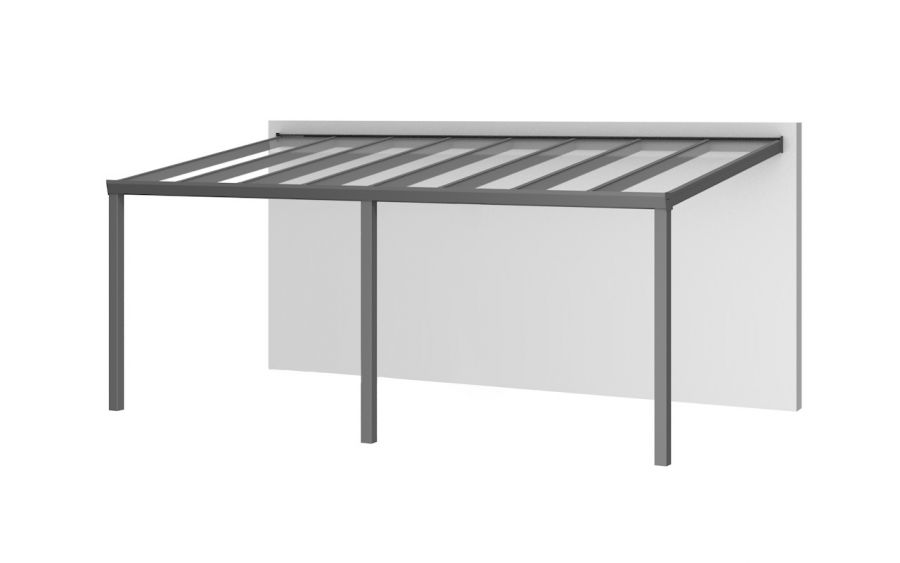 Aluminium aanbouwveranda Velvetline 600x250 cm - Glasdak