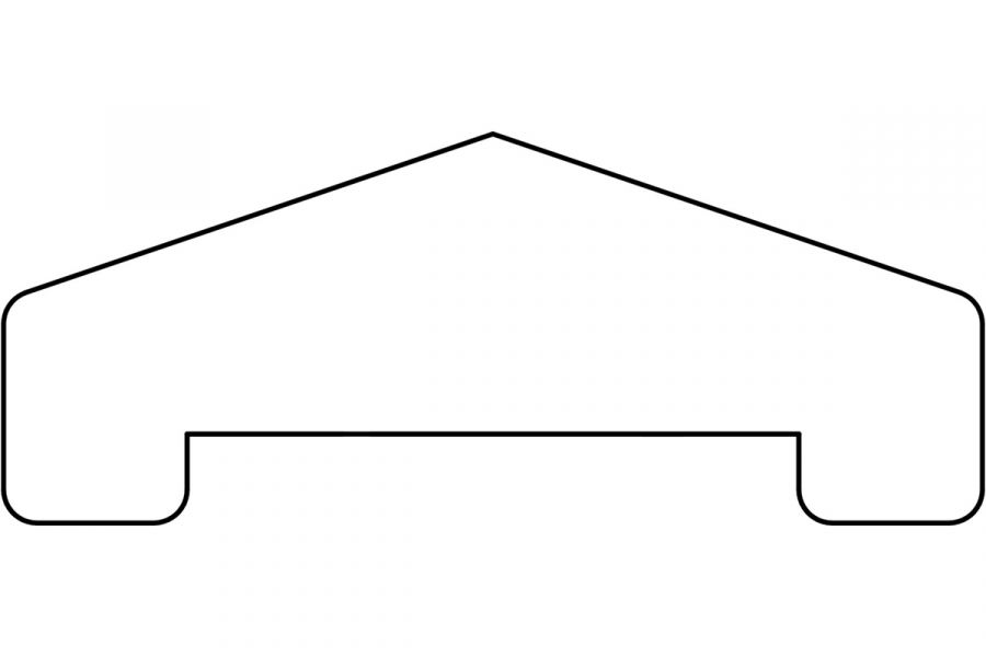 Afdekregel Piramide Red Class Wood 180 cm