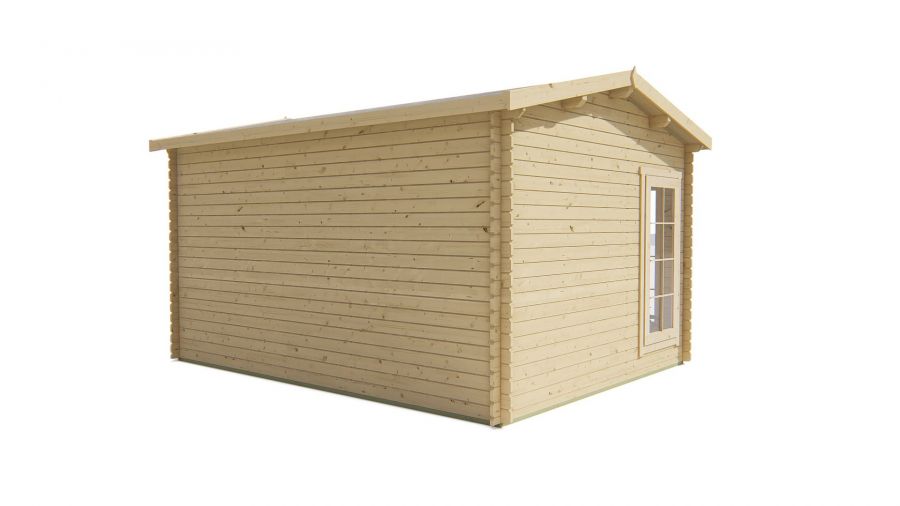 Blokhut Arne 450x350 cm - Red class wood geïmpregneerd