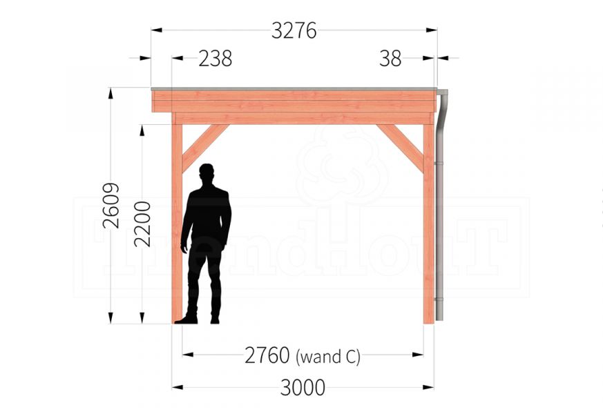 Overkapping Casa 845x330 cm