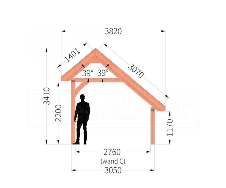 Kapschuur de Hoeve XL 990x380 cm