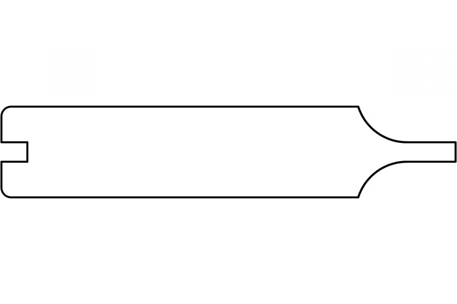 Dubbel rabat glad geschaafd 1,8x14,0x360 cm