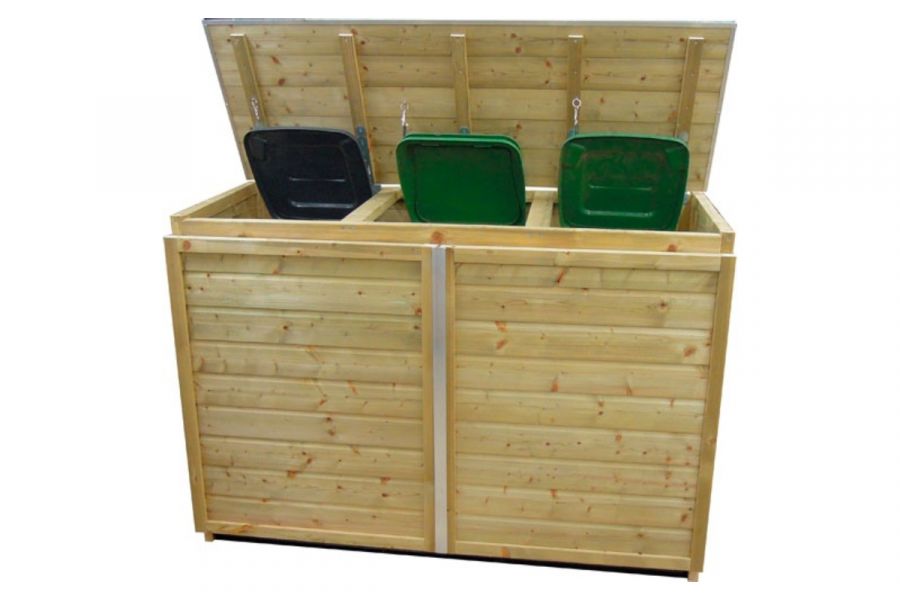 Containerberging 2x 140L en 1x 240L | 187x90x125 cm - voor 3 containers!