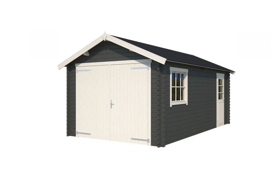 Garage Dillon 300x540 cm - Carbon Grey-Wit gecoat secondary