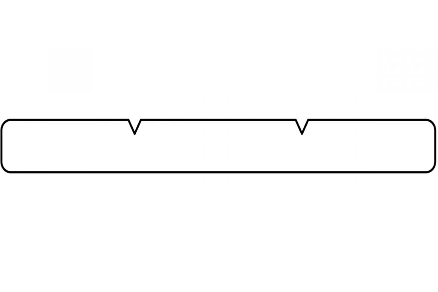 Schuttingplank Hardhout glad geschaafd voorzijde 2x V-groef 1,5x14x215 cm