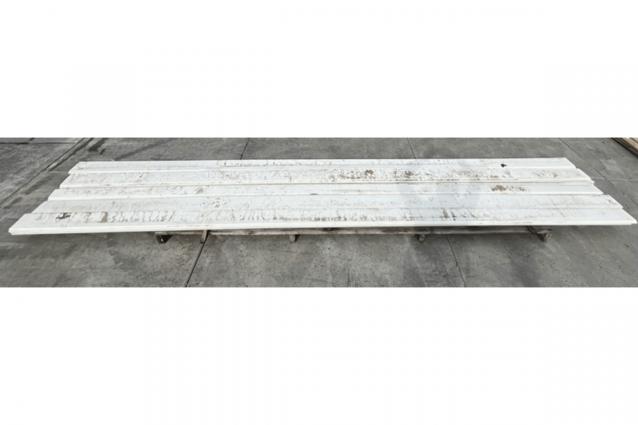 Blokhutprofiel wit - 9 stuks 3x19x500 cm, 20 stuks 3x19x400 cm - totaal 29 stuks in 1 koop - SALE01726