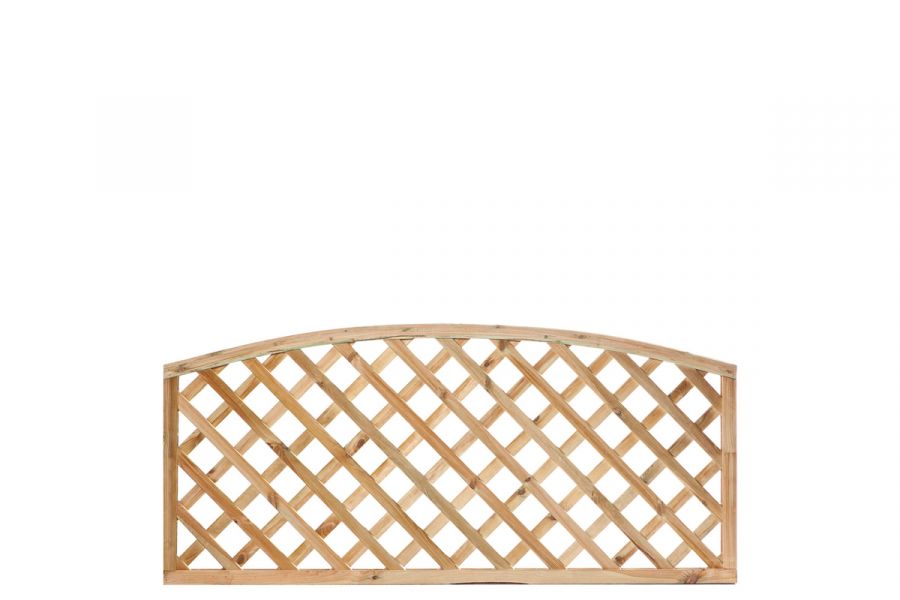 Trellis diagonaal met tooglijst 180x60 cm