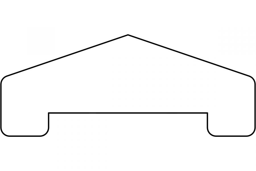 Afdeklat Hardhout piramide 180 cm