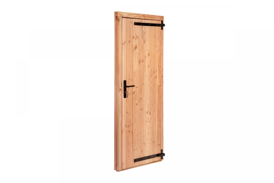 Red Class Wood enkele dichte deur, 100x205 cm buitenmaat - rechts scharnierend