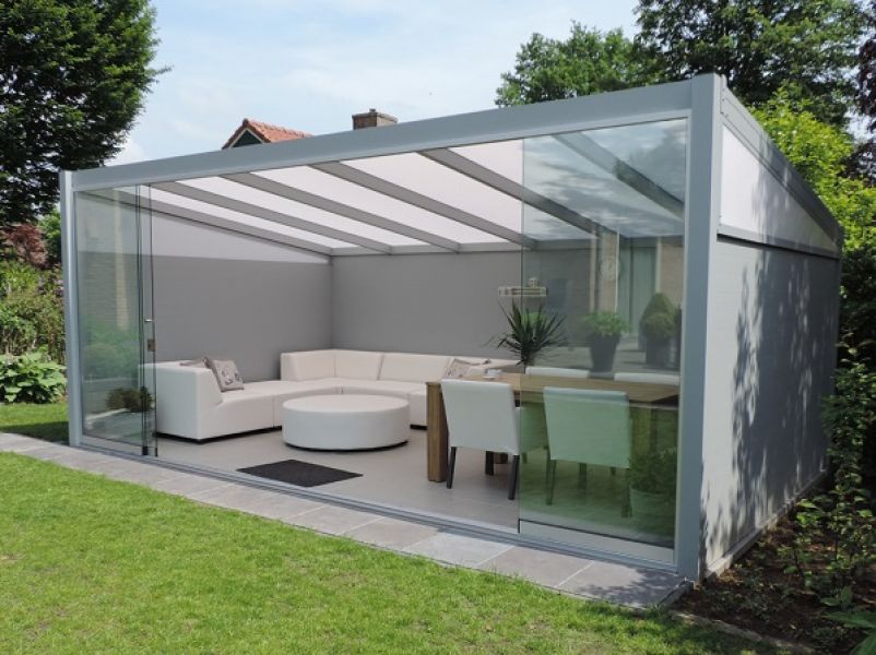 Profiline terrasoverkapping - vrijstaand - 700x350 cm - polycarbonaat dak