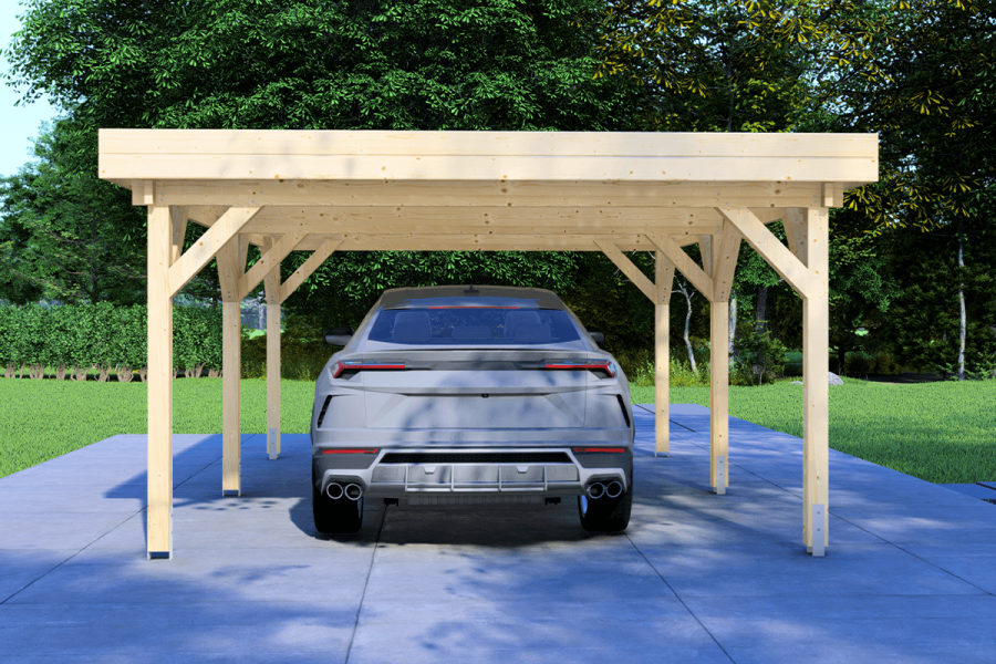 Carport 400x600 cm plat dak