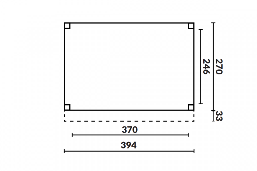 Buitenverblijf Grandiose Plat dak - 400 x 270 cm