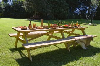 Vuren picknicktafel Superieur | 300x162x76 cm
