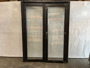 Dubbele deur zwart 158,5x211 cm met isolatieglas - incl. kozijn, excl. hang- en sluitwerk - SALE02124